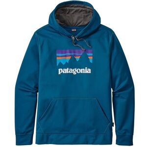 Patagonia Worn Wear Distressed Hooded Sweatshirt M